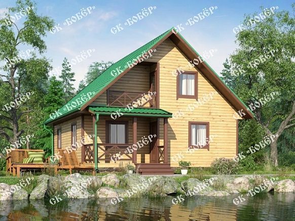 Дом из бруса 8х9