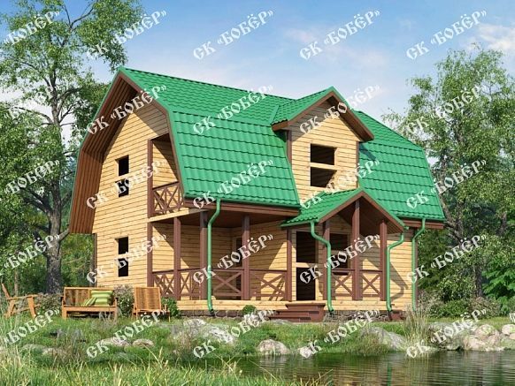 Сруб из бруса 8х8.5