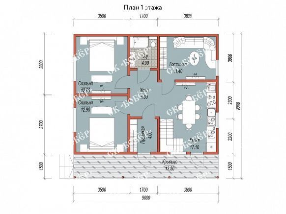 Сруб 9х9. фото